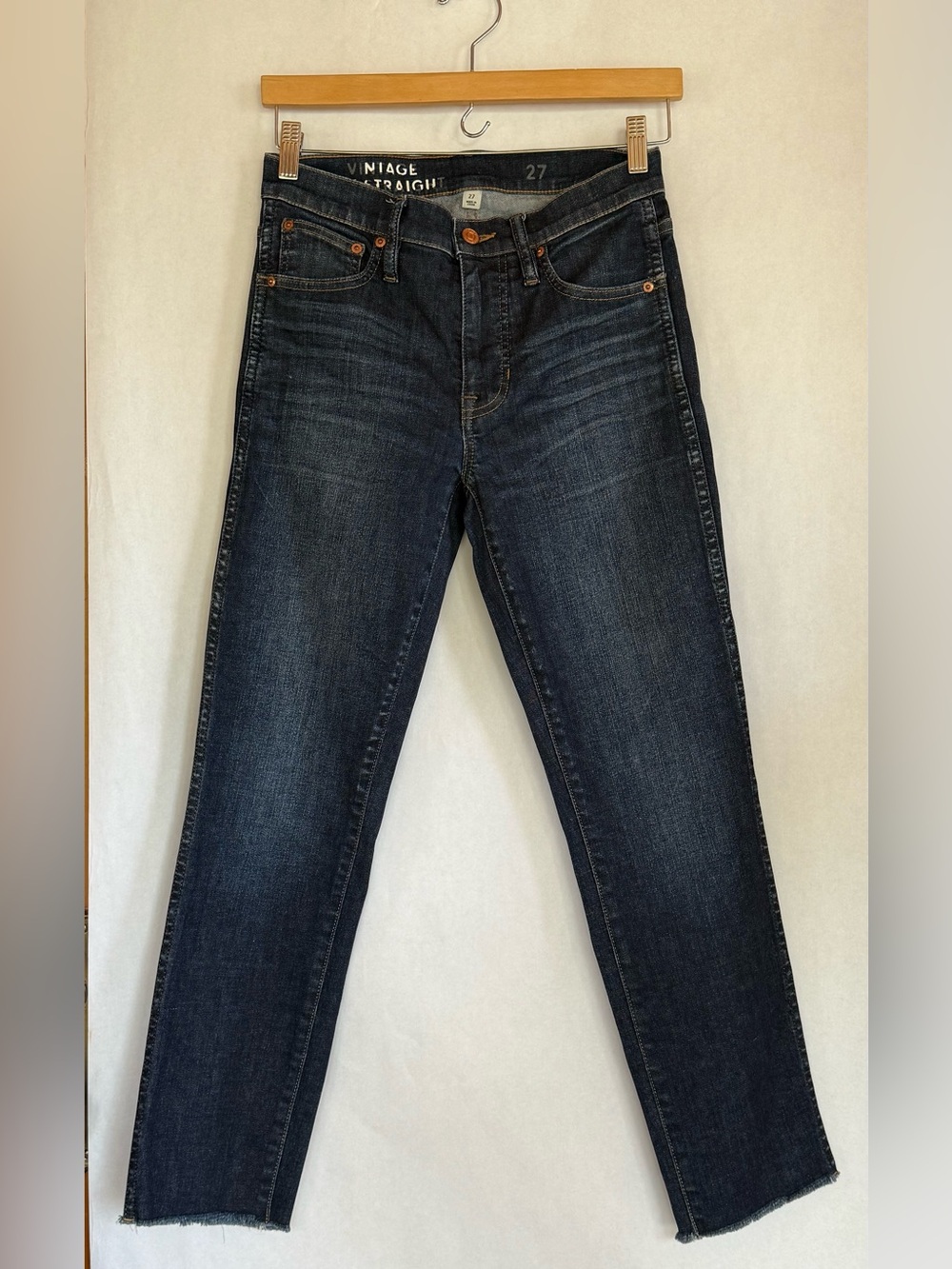 J Crew Vintage Straight leg Women's Jeans - Dark Blue